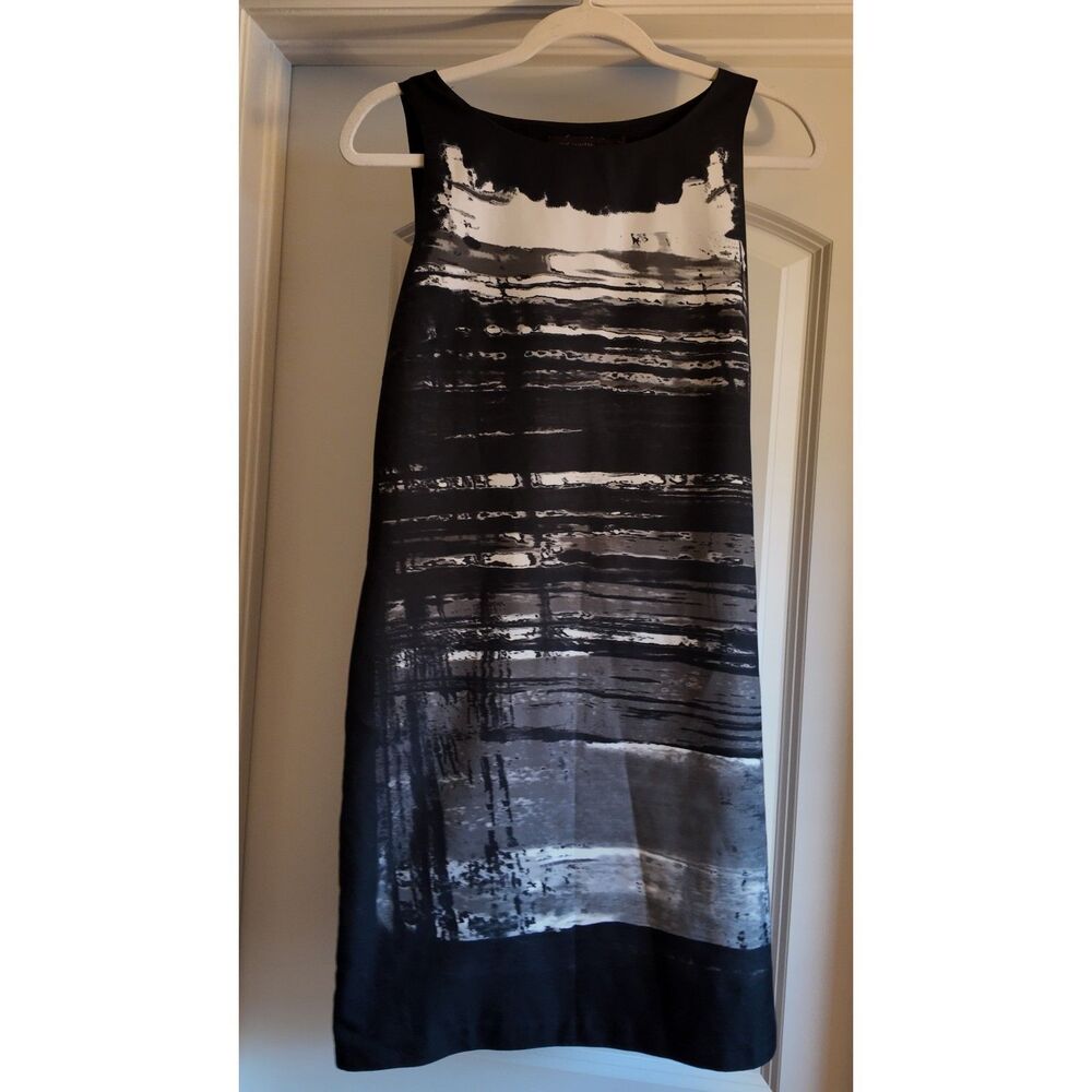 The Limited Black White Abstract Print Sheath Womens Dress Size 6